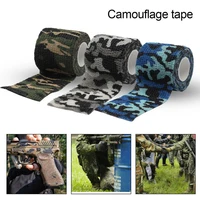 1 roll camouflage tape anti scratches self adhesive widely applied military camo stretch bandage tape for outdoor