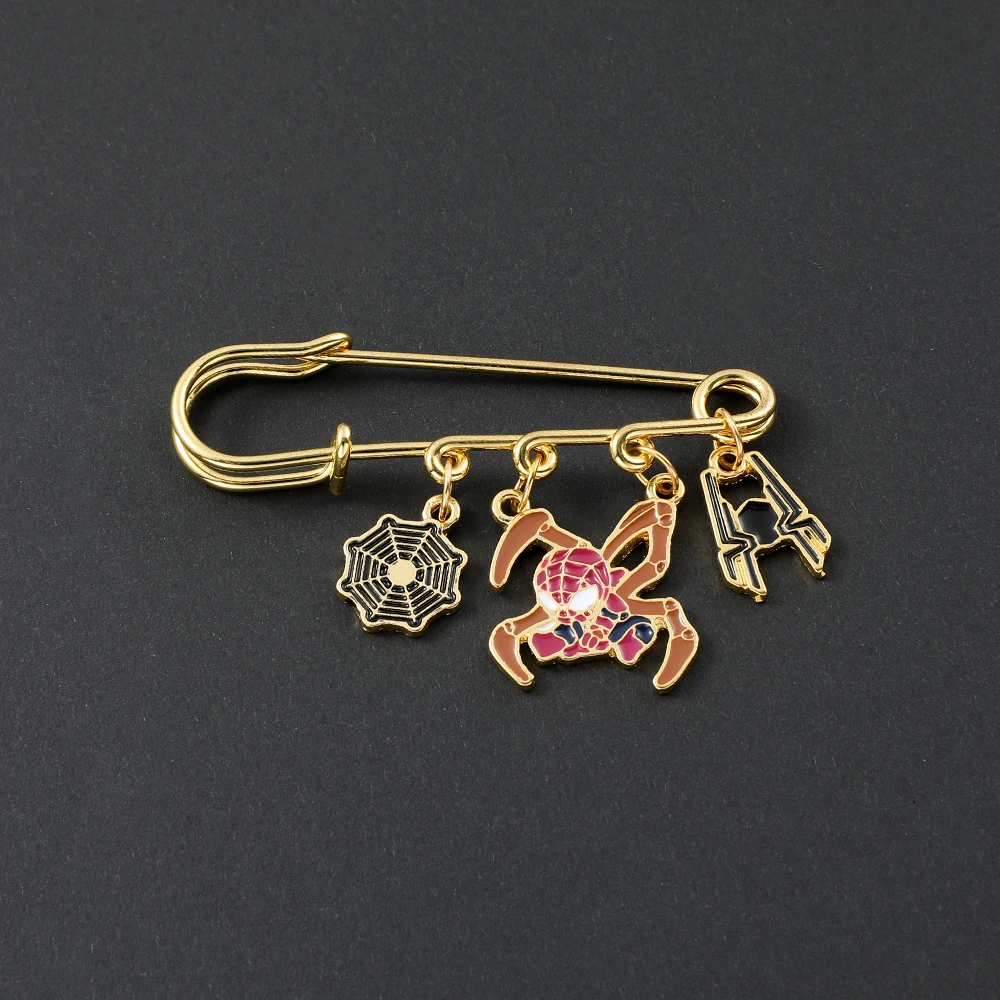 Брошь-булавка с изображением супергероя Диснея Marvel Мстители брошь Человек-паук