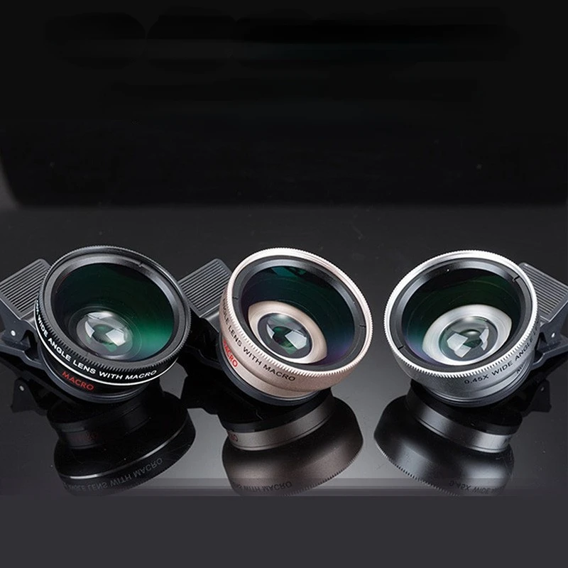 

Professional universal clip mobile phone 37MM 0.45X 49UV super wide-angle + macro two-in-one mobile phone lens