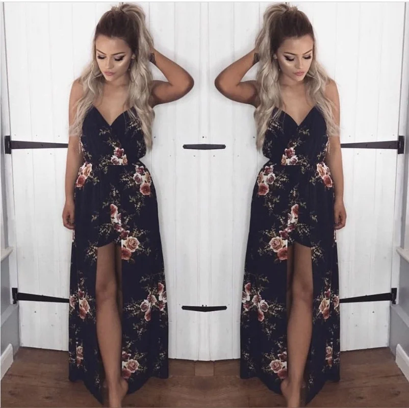 2023 V-neck Backless Print Floral Patchwork Sexy Jumpsuits Women Summer Sling Tube Top Rompers Plus Size One Piece Outfit Boho