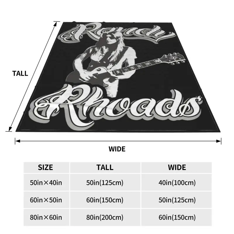 Одеяло Rock God с принтом Рэнди роада 2 декоративное покрывало для кровати