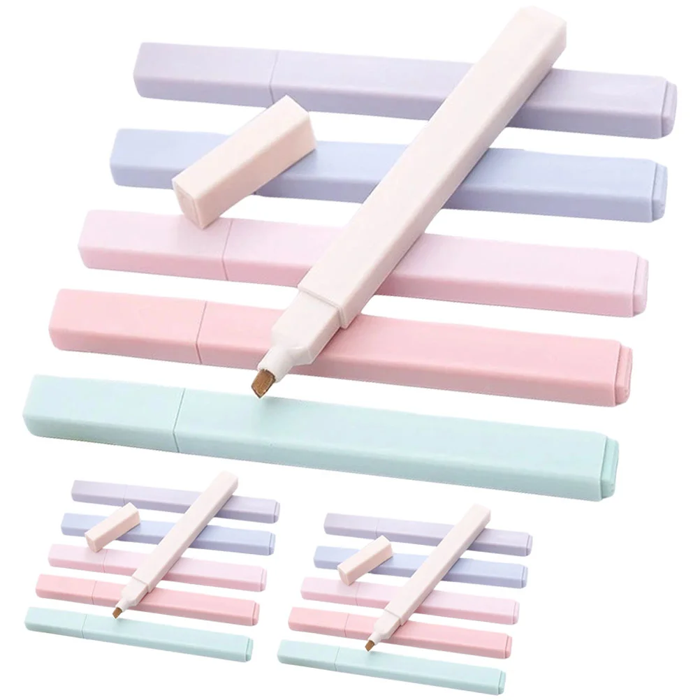 

Color Highlighters Markers Pen Multi-function Highlighter Convenient Plastic Book Marker Writing Pens Journaling Daily Supplies