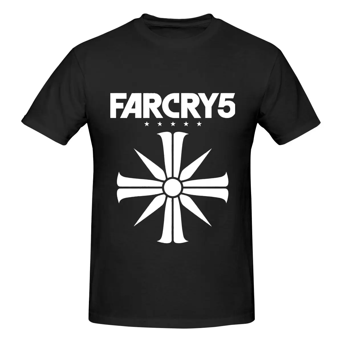 

Far Cry 5 Ubisoft Video Japanese Anime T ShirtPrint Tops Vintage Washed Short Sleeve Oversized Harajuku Streetwear Men