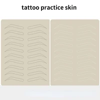 1pc rubber practice skin fake false eyebrows pigment free for microblading permanent makeup tattoo training learning beginners