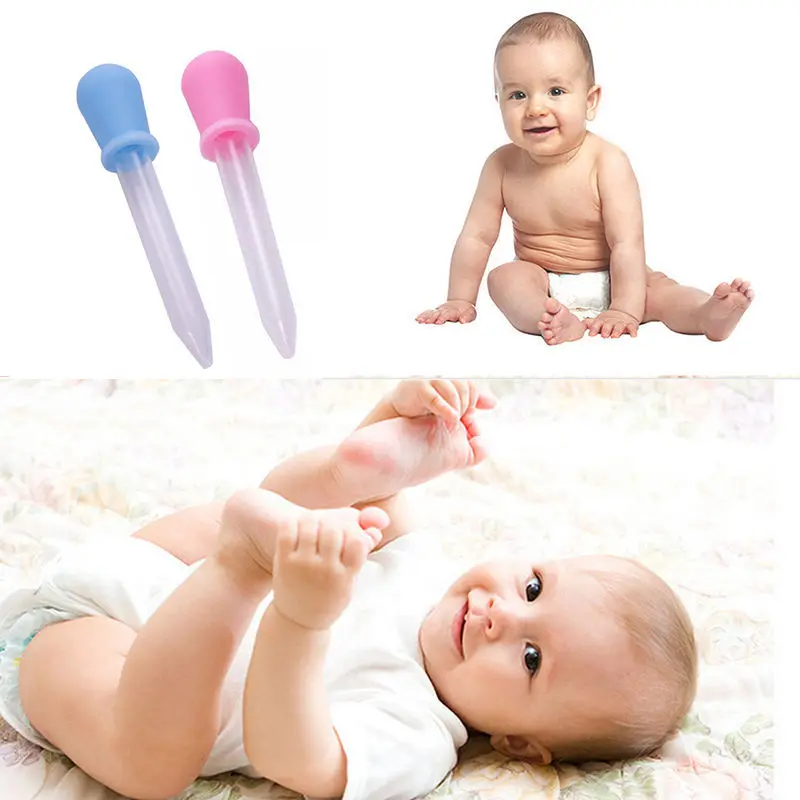 

Pink/blue 5ML Clear Small Silicone Plastic Feeding Medicine Liquid Eye Ear Graduated Pipette Dropper For School Lab Supplies