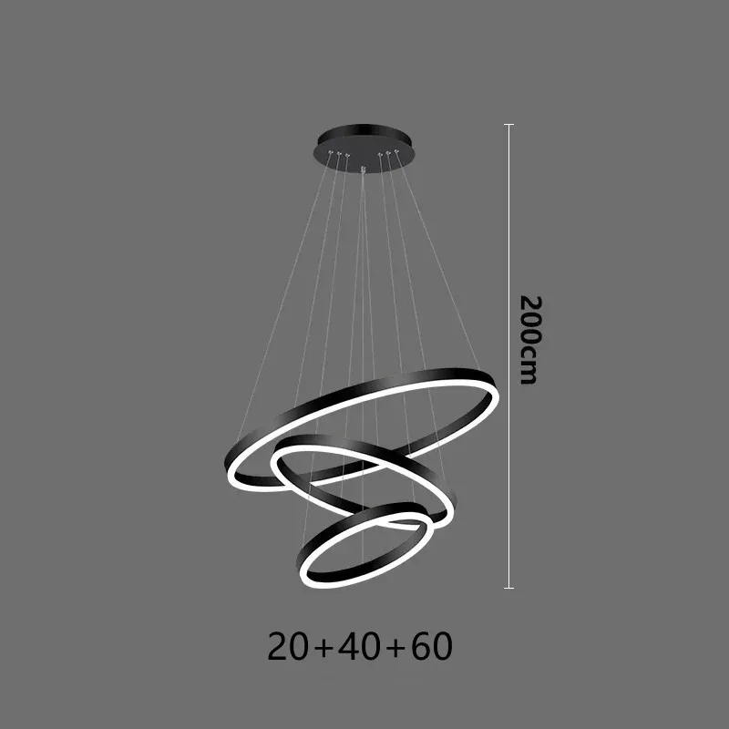 

Подвесной светильник SANDYHA 120 см скандинавский кольцевой LED
