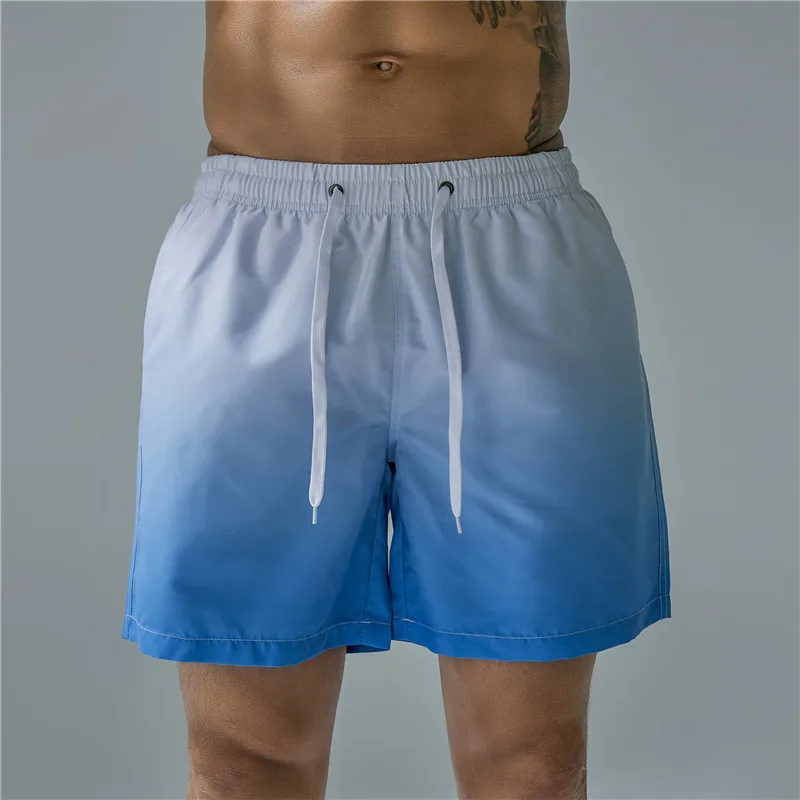 

Men Beach Shorts Quick Dry Swimsuit Fashion Swim Briefs Casual Gym Sweatpants Gay Swimwear Trunks Bermuda Surf BoardShorts