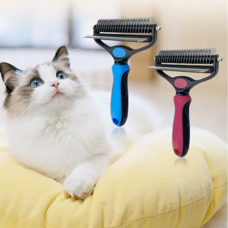 Щетка для вычесывания шерсти домашних животных инструмент удаления у собак и