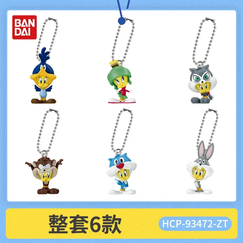 Фото Набор брелоков Bandai Gashapon Looney Tunes - подвески с персонажами мультфильмов, включая Твити, Багза Банни, Сильвестера, Даффи Дака, Таса. №5