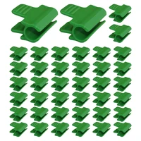 40pcs greenhouse clamps film row cover netting tunnel hoop clip frame support garden season plant frame shelters 1116mm