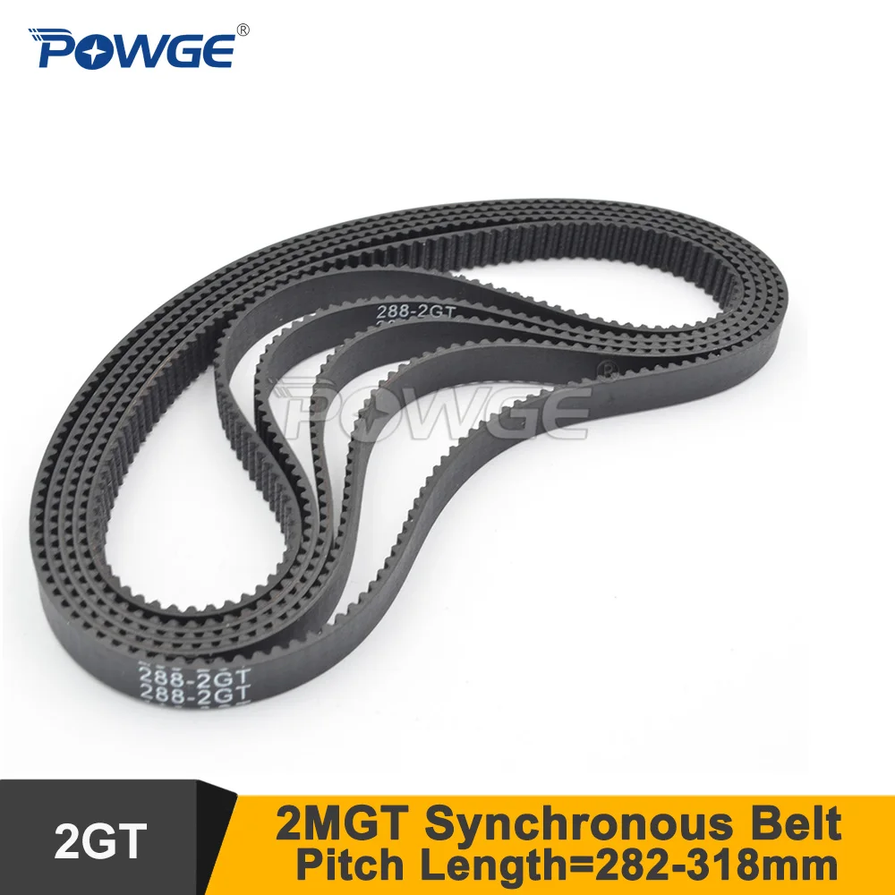 

POWGE 288/294/300/302/308 2GT зубчатый ремень W = 3/6/9 мм T = 144/147/150/151/154 GT2 замкнутому циклу синхронного ремня 288-2GT 294-GT2
