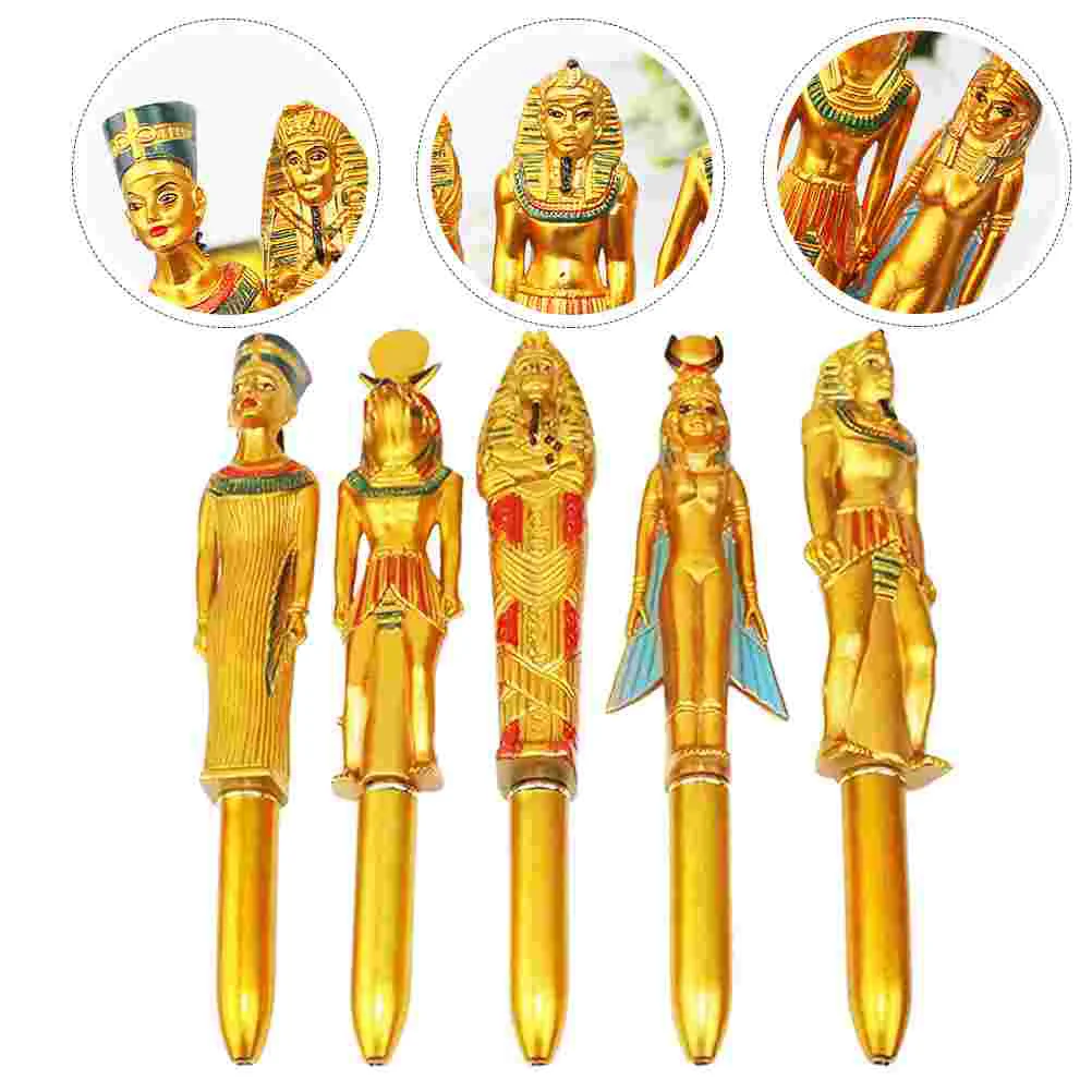 

Pen Pens Ballpoint Egyptian Ink Writing Novelty Office Creative Retractable School Stationery Supplies Pharaoh Fillers Easter