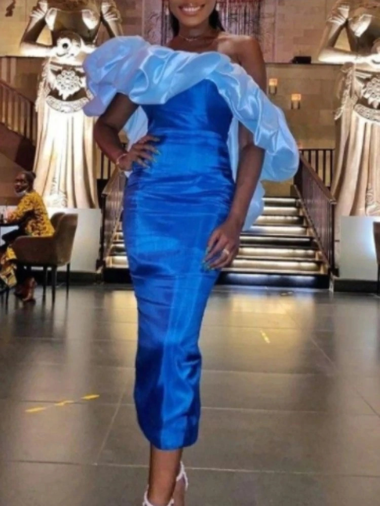 

Сексуальные облегающие платья с открытыми плечами для вечеринок на день рождения, женское элегантное блестящее Тюлевое Платье макси с выре...