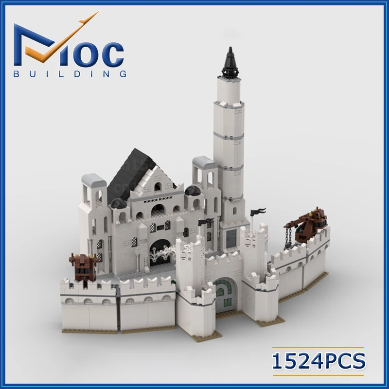 

MOC Building Block Lorded of the Ringsd The White City Technology Bricks Ultimate Collector Series Model Assembly Toys Gifts