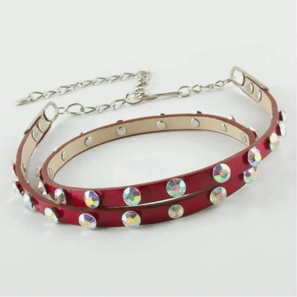 

Classic leather stone belt
