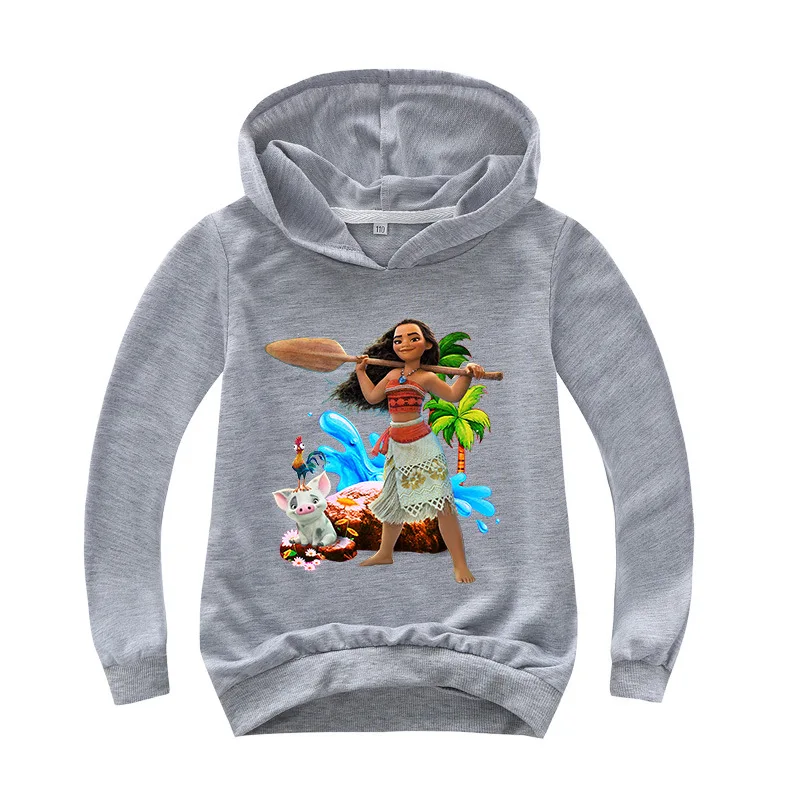 DLF 2-16 Moana Hoodie Kids Sweatshirts Baby Girls Hoodies Birthday Clothes Spring&Autumn Jackets Children Pullover Hoody Jumpers