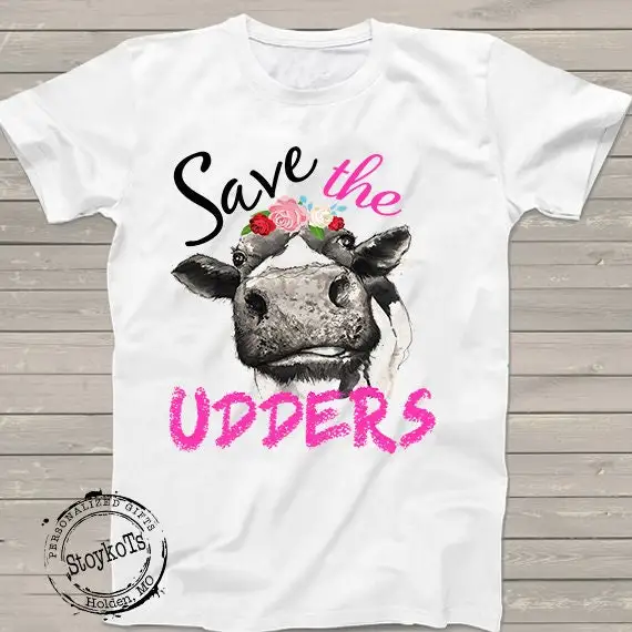 Футболка с раком молочной железы Save the Udders