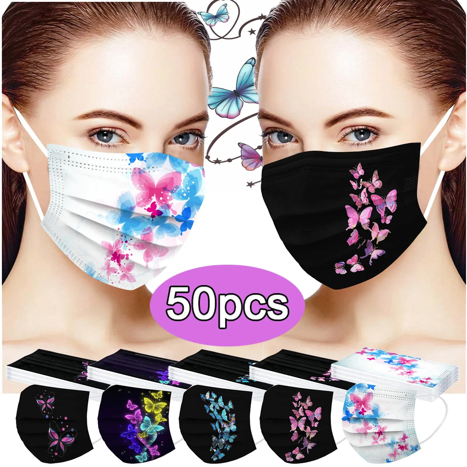

Adult's mask Disposable Face Mask Industrial 3-Layer Face