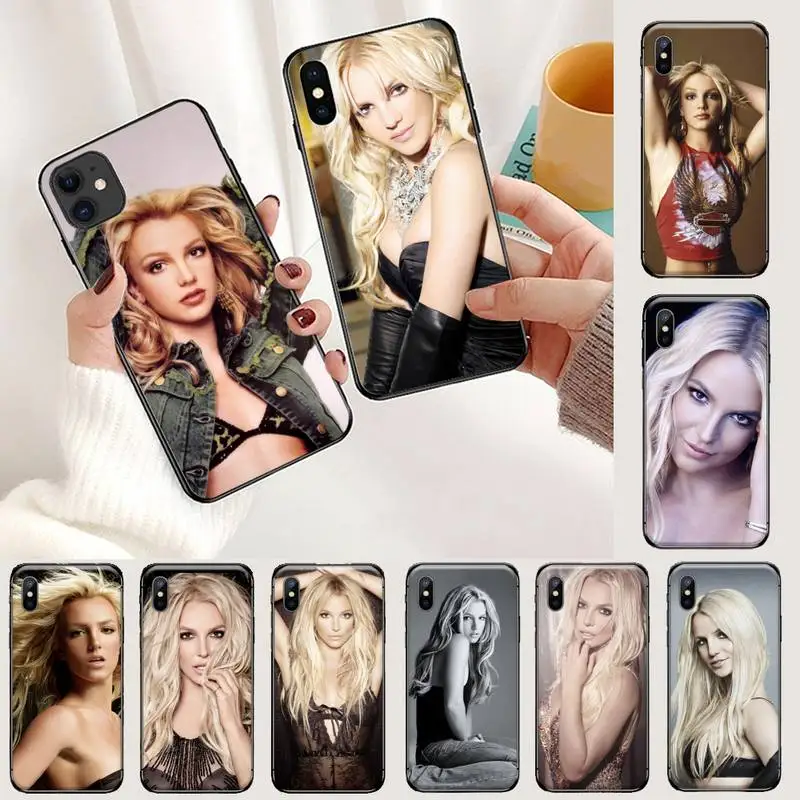 

Britney Spears singer Phone Case For iphone 12 11 13 7 8 6 s plus x xs xr pro max mini