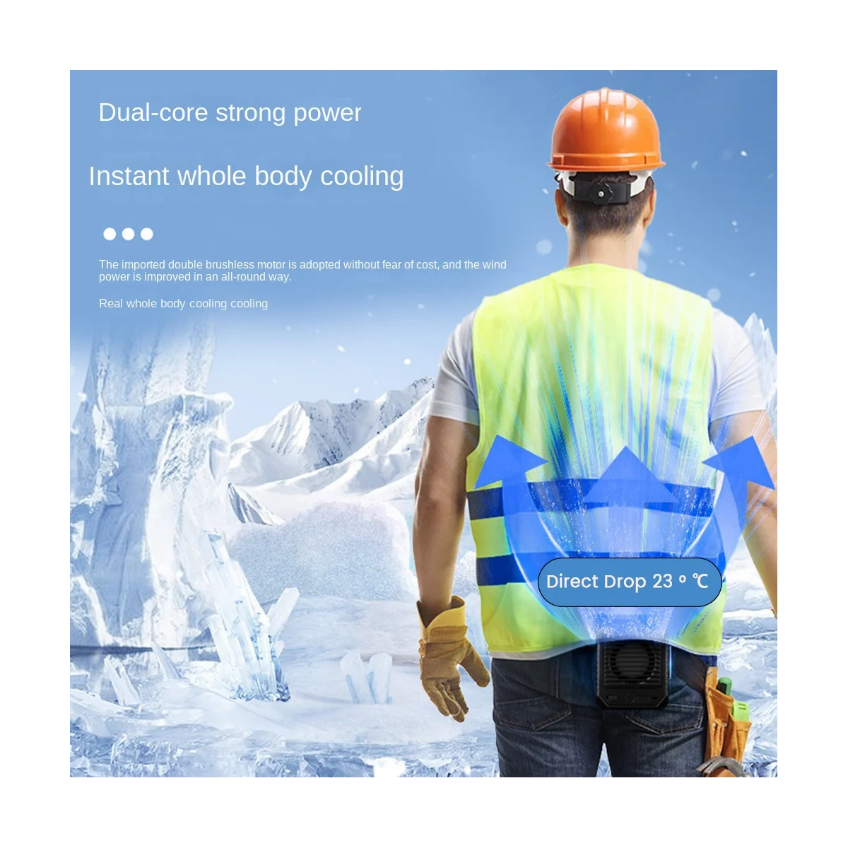 Уличный подвесной вентилятор на талию M22 10000 мАч портативный многофункциональный