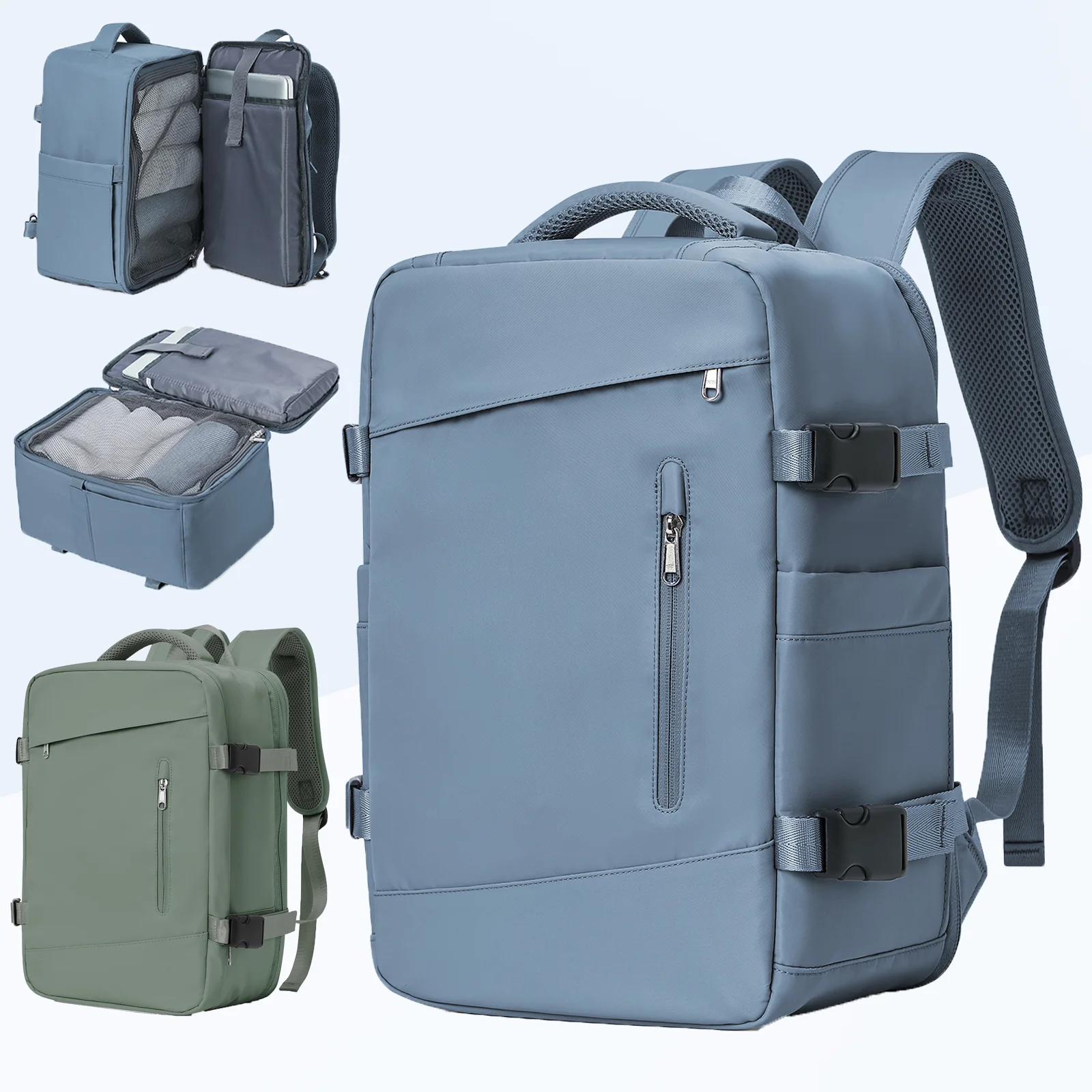 Нейлоновый дорожный рюкзак FLCC унисекс в повседневном стиле с ремнем для багажа