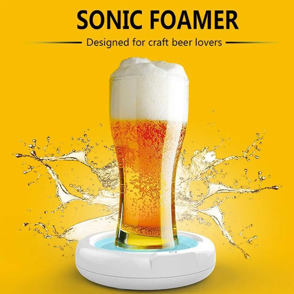 

Portable USB Beer Bubbler Sonic Foamer Multifunction Ultrasonic Foaming Machine Maker For Ice Beer Bar Tools