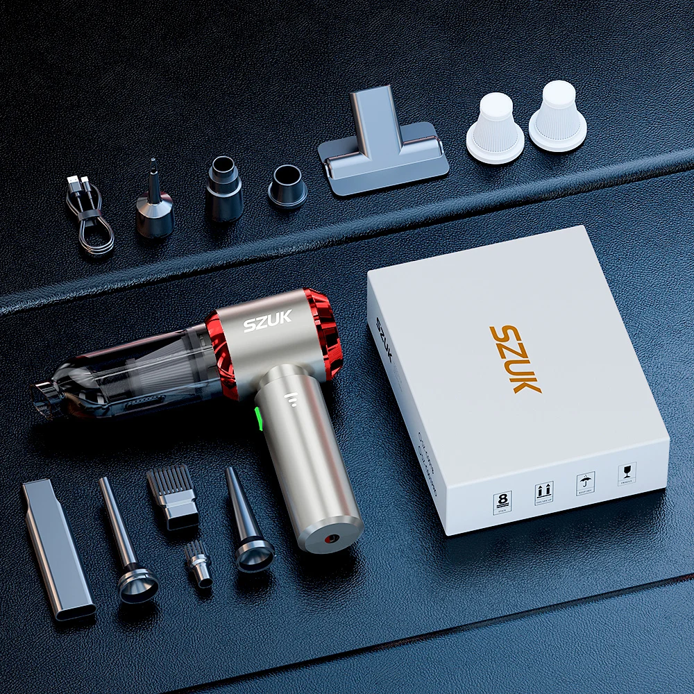 SZUK 985000 PA Новый автомобильный пылесос с сильным всасыванием, беспроводной беспроводной пылесос, портативный ручной пылесос, машина для чистки