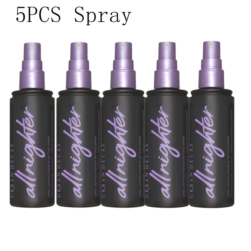 

5PCS Urban Decay Makeup Setting Spray Fast-Forming Film Moisturizing Matte Non-Sticky Spray Oil Control Anti-Sweat Anti-Smudge