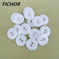3050pcs 15mm 2 holes white round resin buttons sewing button for clothing scrapbooking crafts diy apparel accessories