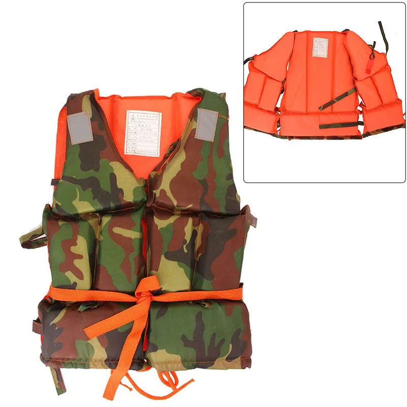 

1 шт. Новый спасательный жилет для взрослых из полиэстера для плавания на лодке для дрифтинга выживания рыбалки безопасная водная спортивна...