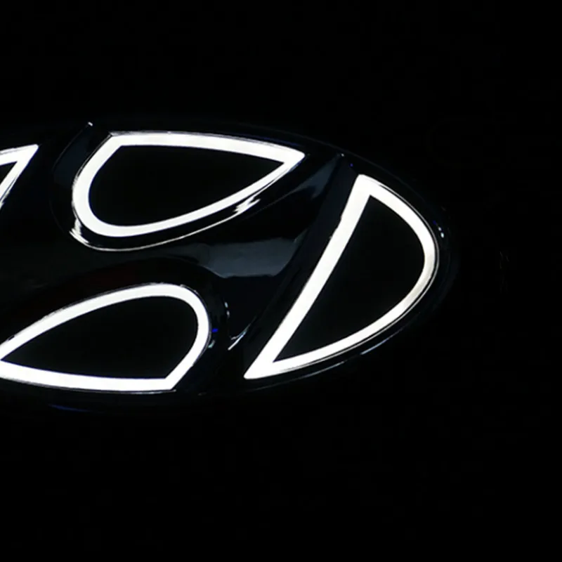 

5D Car Front Grille Trunk Logo LED Light Retrofit for Hyundai Ix35 Accent I30 Bayon Genesis Coupe Verna Elantra Tucson Santafe