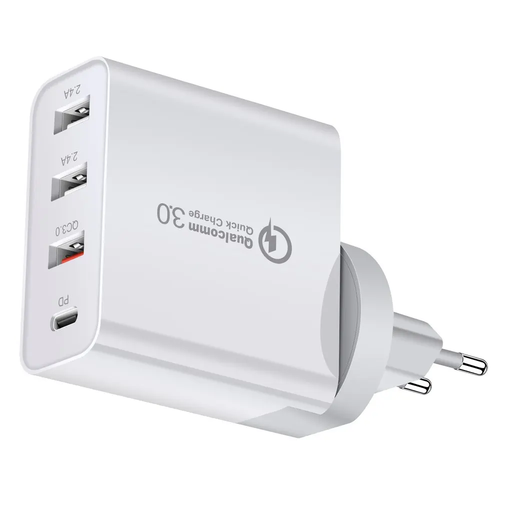 

USB Charger Quick Charger 4 Ports Quick Charge Universal Wall Mobile Phone Chargers Fast Charging Wall Charger For Home Travel