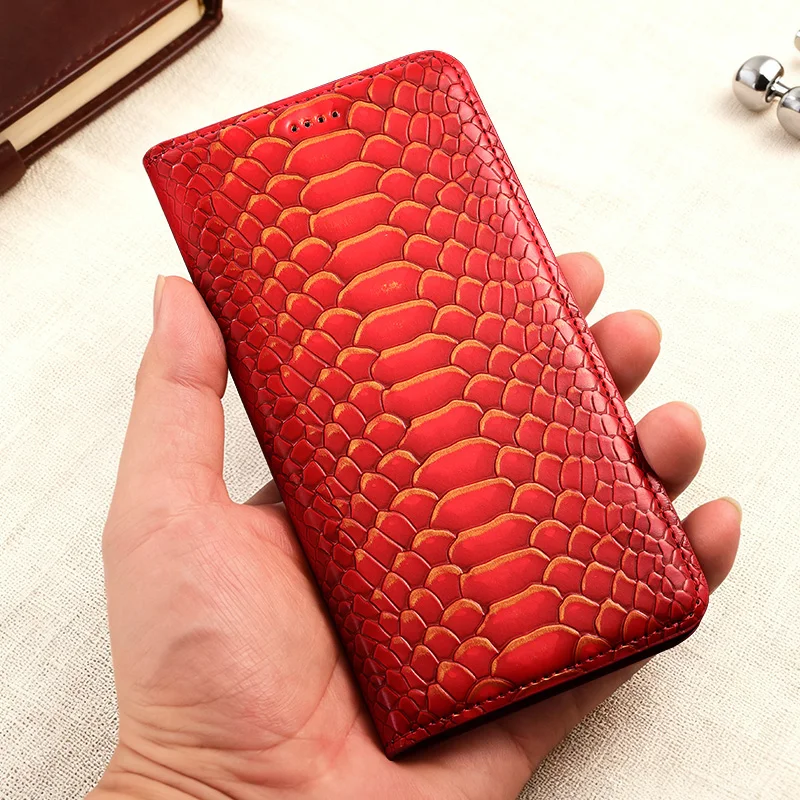Фото Роскошный кожаный чехол-флип для Huawei Nova 6 5 4 3 2 i SE Pro Plus с узором под кожу питона №1