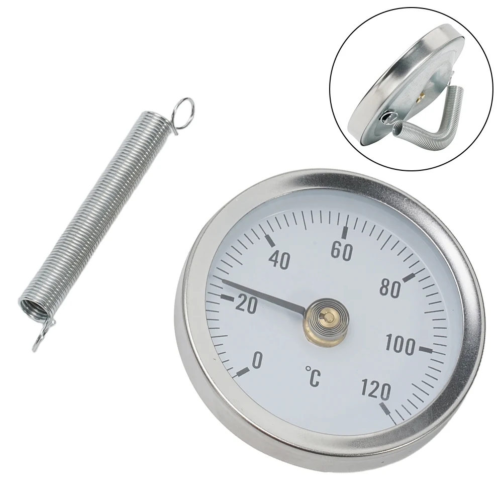 

High Quality Pipe Thermometers Bimetal Thermometer Anlegethermometer Galvanized Steel Rohrthermometer Round Spring