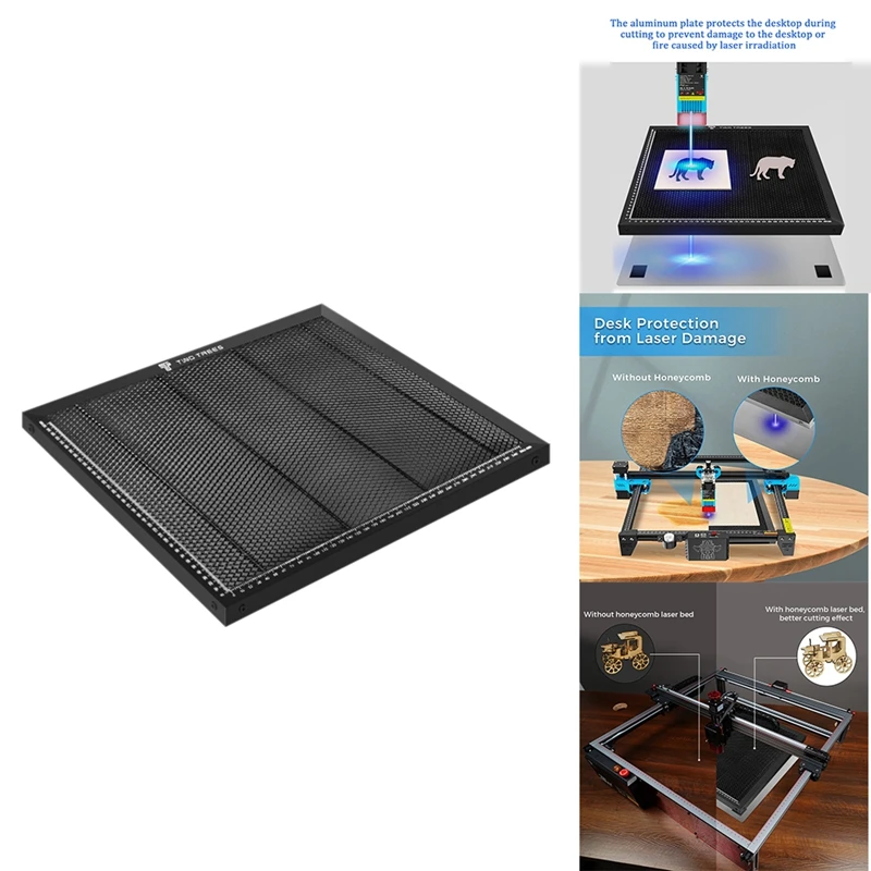 

TWO TREES Laser-Equipment Parts Honeycomb Working Table For CO2 Cutting Machine Laser-Engraver TTS 80W 430X400x22mm