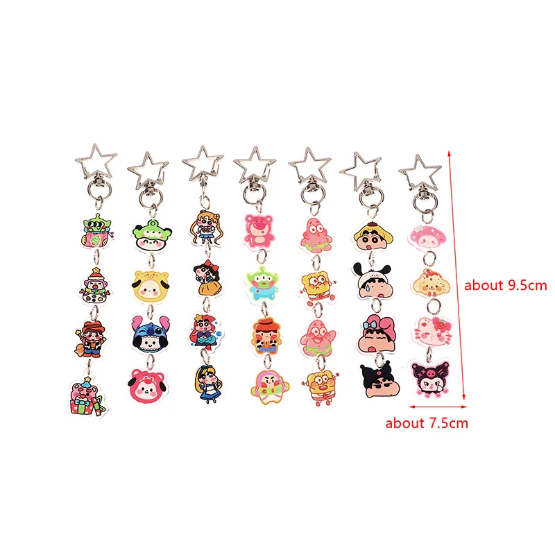 Брелок для ключей Crayon креативное акриловое украшение изящные маленькие