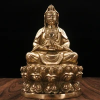8 tibetan temple collection old bronze patina avalokitesvara buddha lotus platform worship buddha town house exorcism