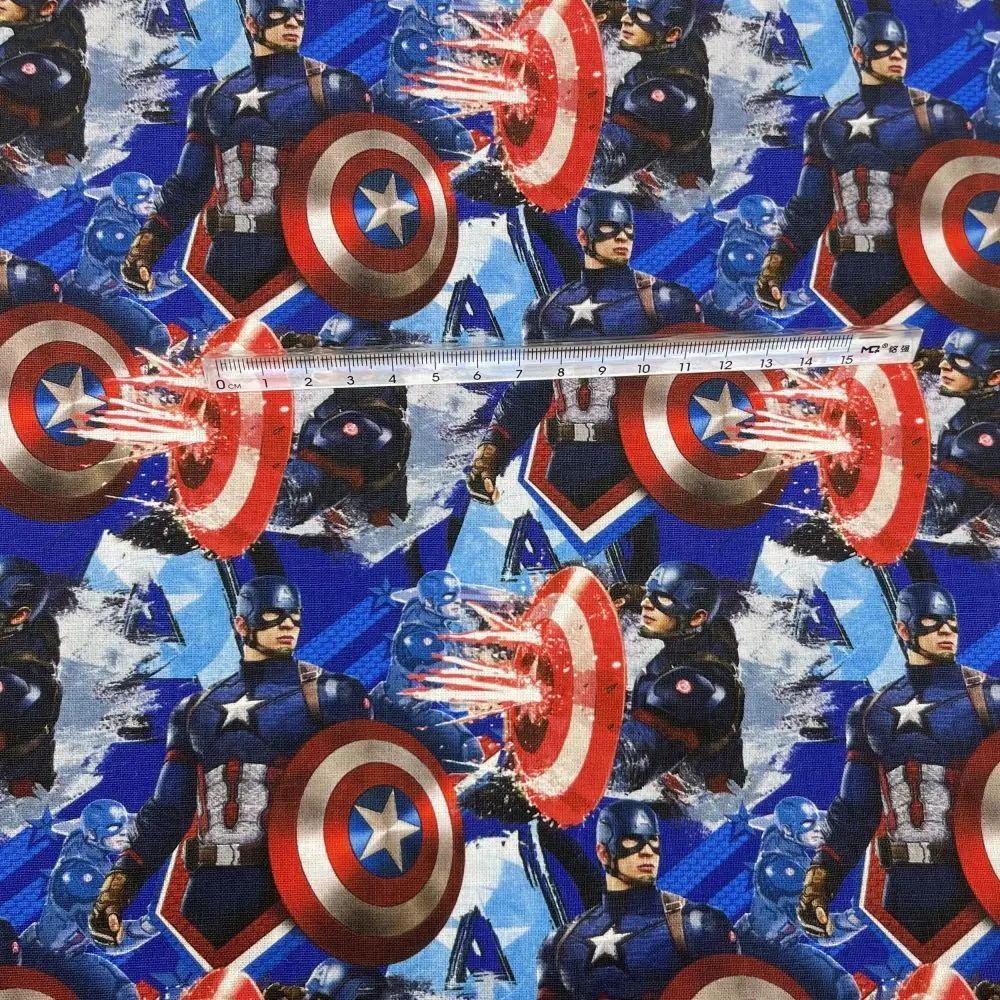 Sale Disney The Avengers Superhero Spiderman Cotton Fabric Material For Clothes Dress Patchwork Fabrics Sew Quilting Needlework images - 6