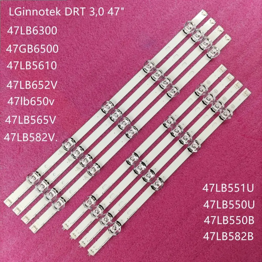 Светодиодная лента для подсветки телевизора LG 47 дюймов, innotek DRT 3,0 47 дюймов 47LB6300 47GB6500 47LB652V 47lb650v LC470DUH 47LB5610, 8 светодиодный т.