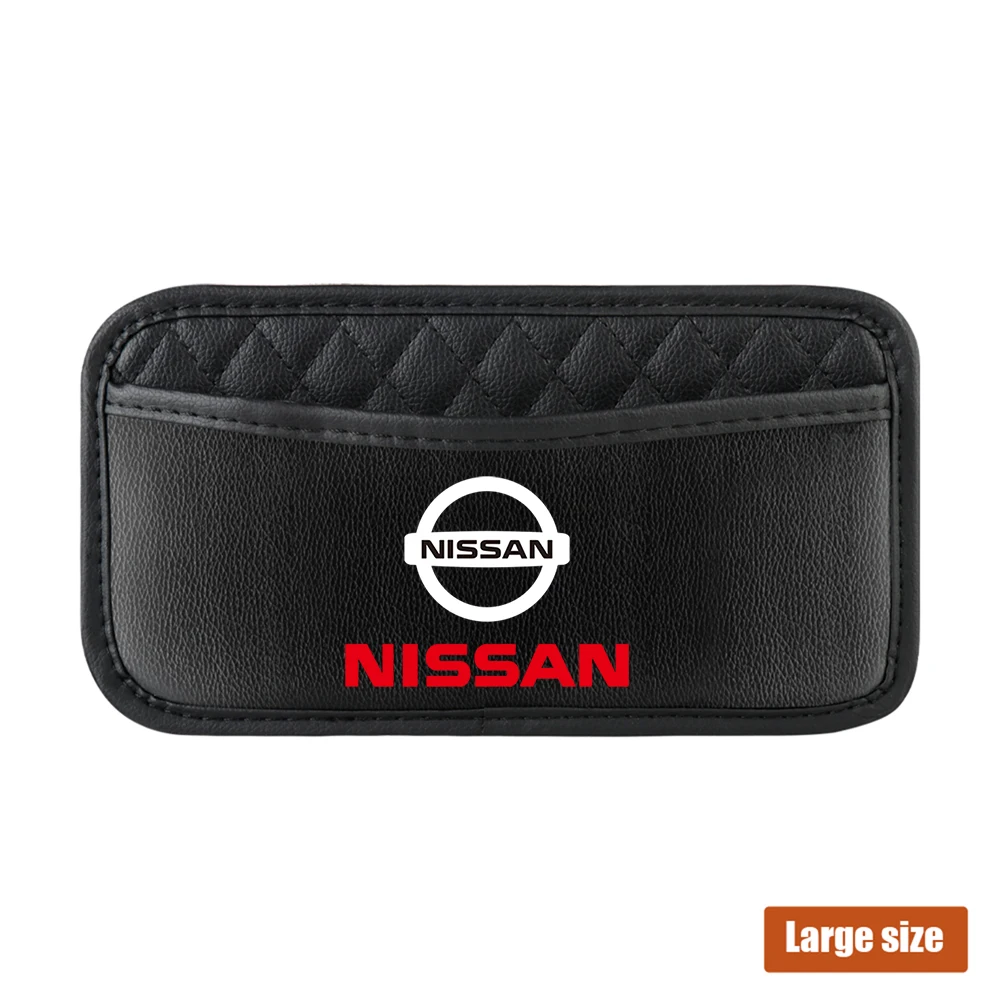 

Кожаная сумка-органайзер для автомобильного сиденья, сумка для хранения на спинке сиденья, аксессуары для салона автомобиля для Nissan X-trail Qashqai Note Juke Sentra Nismo