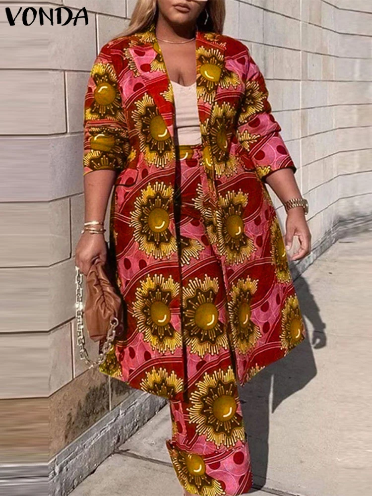 Женские комплекты VONDA больших размеров из двух предметов 2024 праздничные богемные