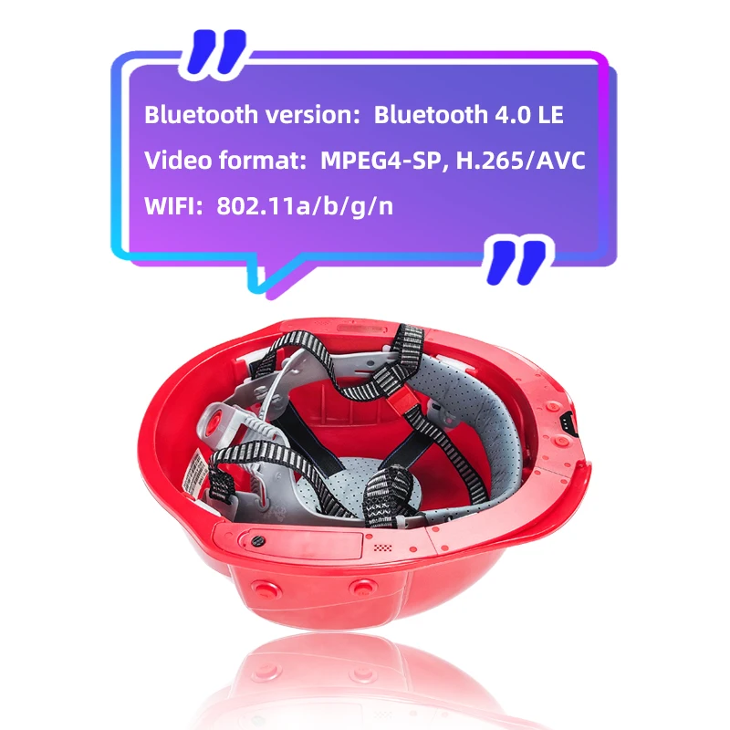 Безопасная камера для строительства зданий 1080P Новая конструкция Смарт Wi-Fi Камера для видеостриминга с живой трансляцией изображения на шлеме.