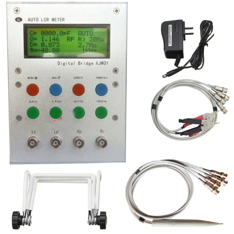 

Resistance Inductance Capacitance Meter LCD Display 0.3% Multimeter Metal Cases Digital Bridge XJW01 Tester