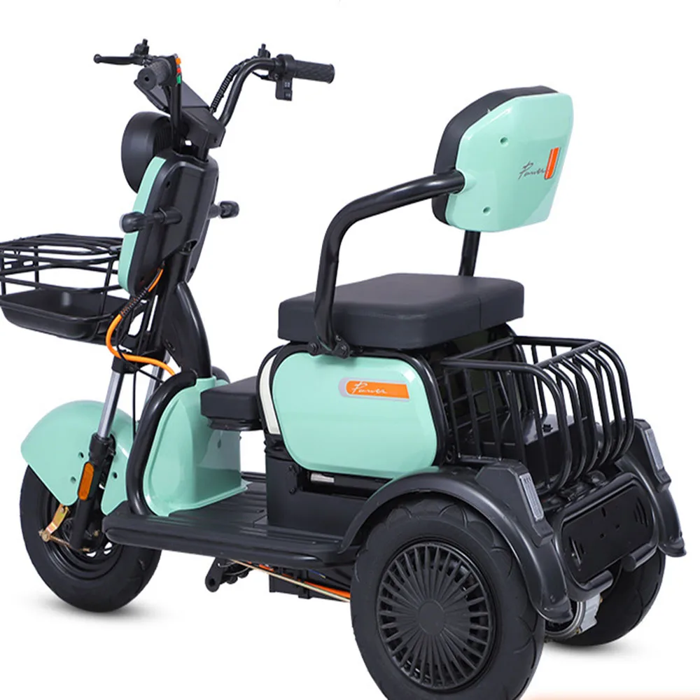 

Road Legal Motorcycle 800W 60V 20A Electric Tricycle with Lithium battery Three Wheeler 20KM/H Mobility Scooter for Alduts