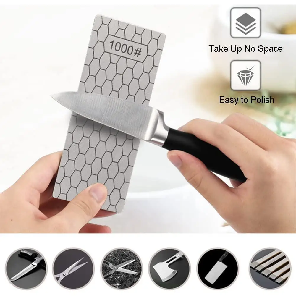 

4pcs Professional Knife Sharpener Whetstone Diamond Knife Sharpening Stone Diamond Grinding Bars Set Kitchen Tool