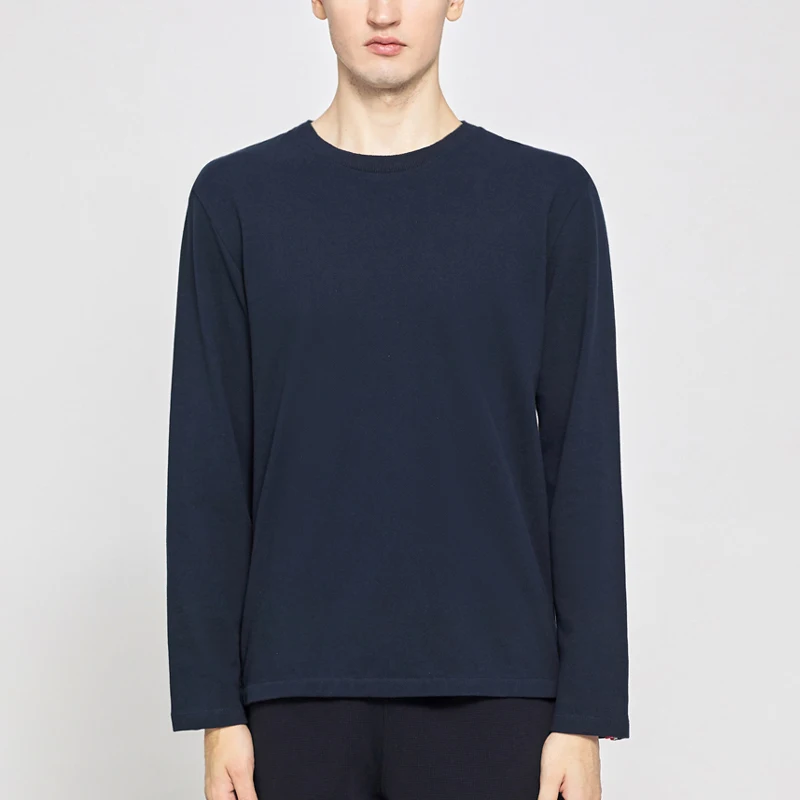 

Мужская футболка с полосками на спине TB THOM, модная брендовая классическая блузка, Длинные Топы с вырезом, повседневные уличные футболки, весна 2023