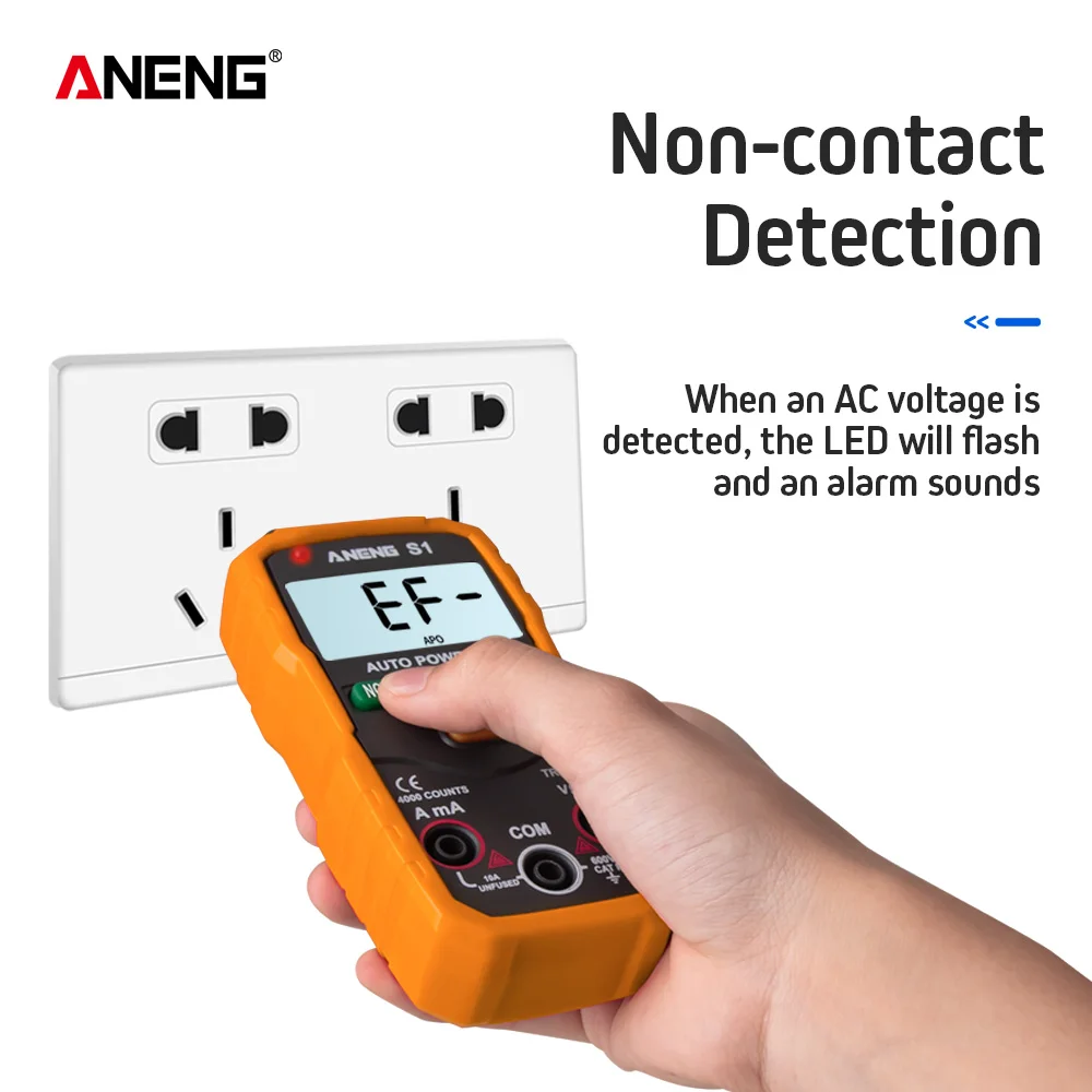 

ANENG S1 Digital Multimeter True RMS Auto Range Professional LCD automatic Smart Multimeters Voltage Ammeter Tester