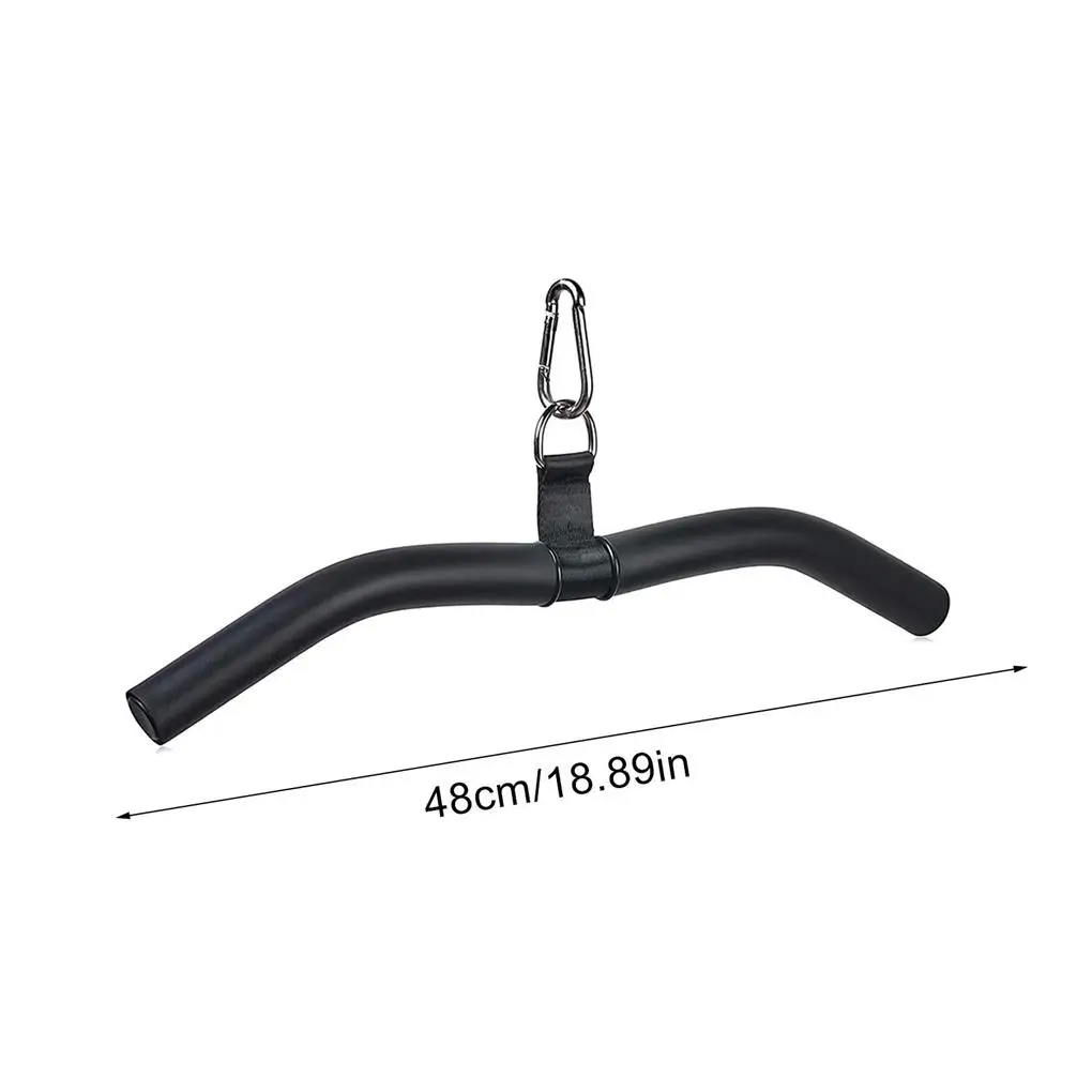 

Home Gym Pull Down Bar Cable Attachments Bicep Tricep Press Down Fitness Rod Arch Shape Strength Workout Training