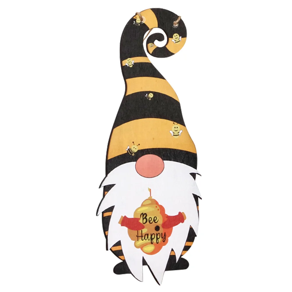 

Exquisite Wall Hanging Wooden Board Home Dwarf Shaped Wooden Decor Hangtag