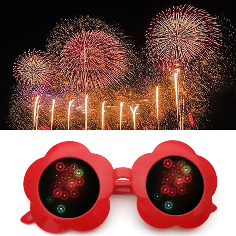 

Festival Party Lights Change to Firework Shape Fireworks Diffraction Glasses Special Effect Glasses Sunflower Shaped